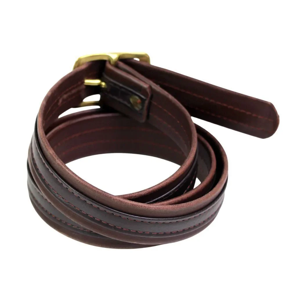 CLASSIC BROWN GENUINE LEATHER 1 1/8